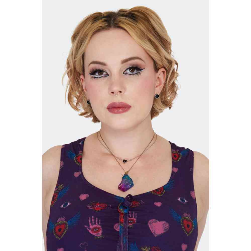 Jawbreaker - Ancient Pattern Black Studs Stud oorbellen - Zilverkleurig